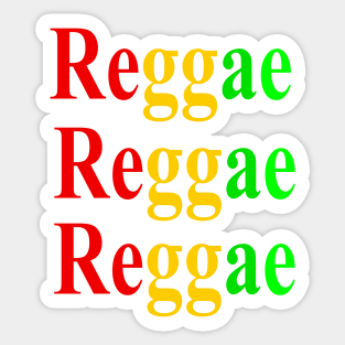 Reggae Music Lover Rasta Colors Jamaican colours Jamaica Sticker